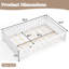 Lit grand format avec garde-corps et porte pour enfants, blanc-1455257488-1455257493
