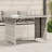 Vidaxl Garden Table With Glass Top 110X68x70 Cm-98916363
