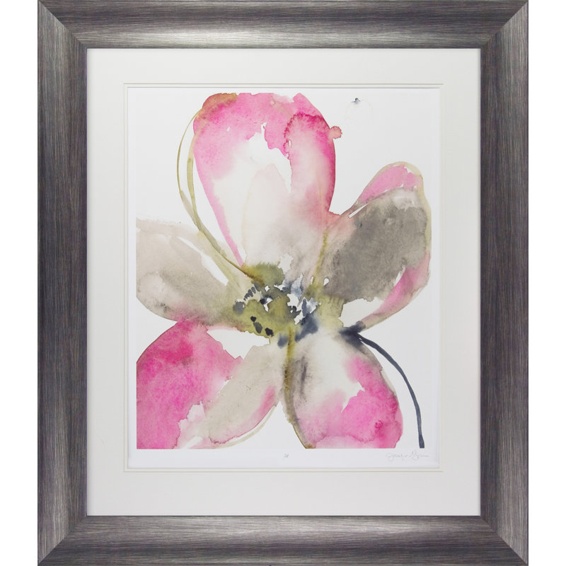 Magenta Petals Magenta Petals I by Jennifer Goldberger - 2 Piece Painting Set on Canvas, 96cm H x 83cm W x 5cm D