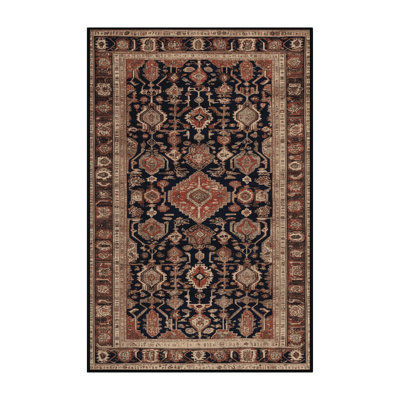 Machine Washable Persian Brown Area Rug