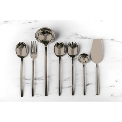 Due 7 Piece Stainless Steel Hostess Set