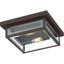 Plafonnier encastré bronze occidental 2 lumières Westover-63379784