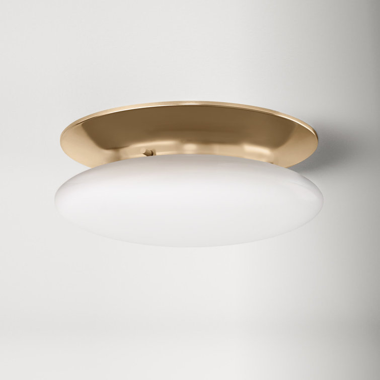 Alexander Single Light Glass LED Flush Mount