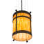 Lustre cylindrique 6 lumières lanterne Cathryn