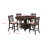 Lessa 5 Piece Dining Set,  , 4 Padded Chairs, Expandable Leaf-114733167-114733164