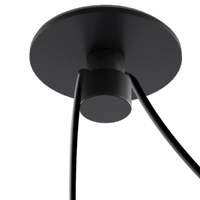 Attache de plafond optionnelle, Noir mat