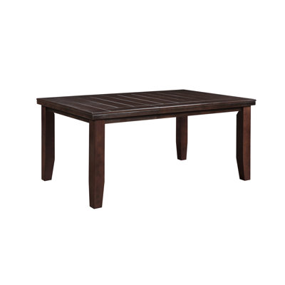 Table de salle à manger en cerisier: plateau rectangulaire élégant en placage d'érable avec rainures gracieuses, table élégante en cerisier, présentant un plateau de table en bois synthétique captivant