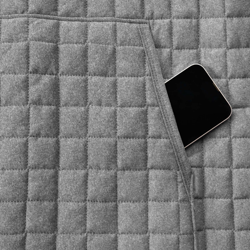 Couverture à capuche Snuggler, Gris