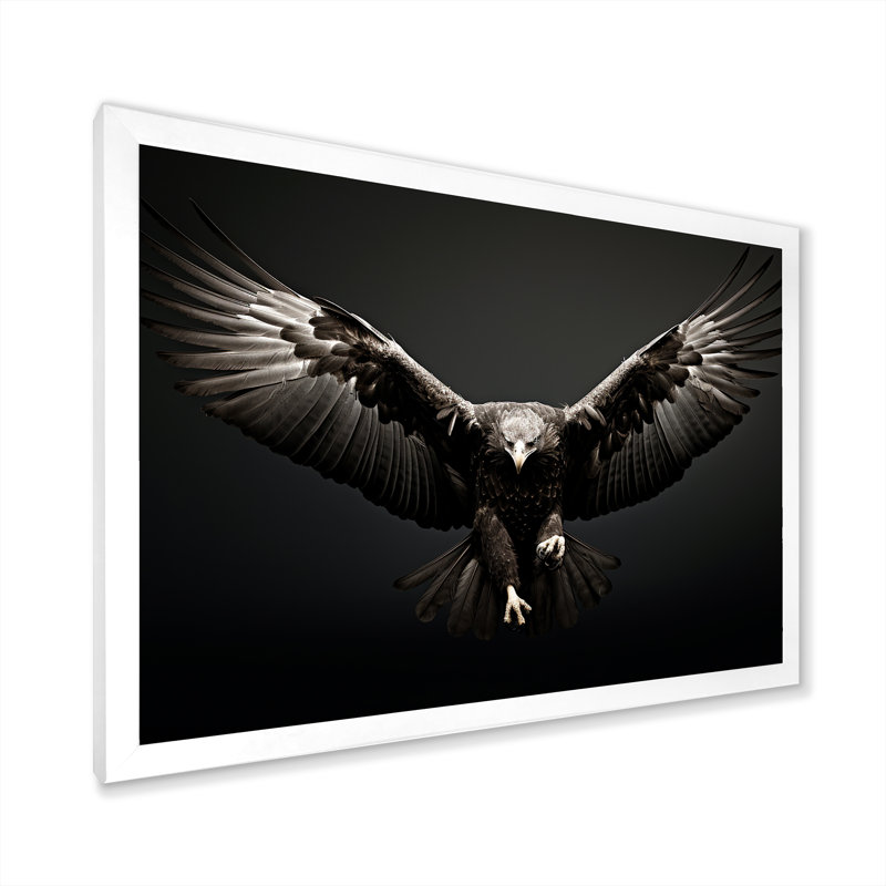 «Bold Eagle Power Hunter II», impressions encadrées, H 24 po x l 32 po x P 1 po, Cadre simple blanc