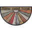 Tapis d'entrée semi-rond en caoutchouc 30 po x 18 po Home Sweet Home