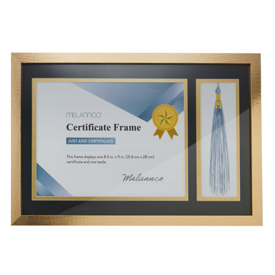 Melannco Certificate and Tasel Frame