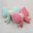 Woven Cotton Chenille Bow Shaped Decorative Pillow