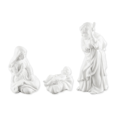 Figurine de crèche de la Sainte Famille, ensemble de 3