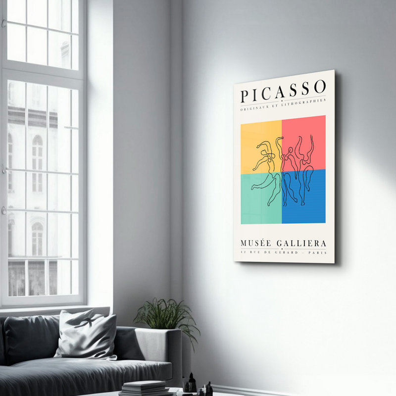 Élégante peinture murale en verre trempé de 13,8 po x 21,7 po | 100% verre trempé, épaisseur: 0,16 pouce | Imprimé UV pour des couleurs éclatantes | Parfait pour la décoration intérieure, le salon et les espaces de bureau