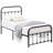Kempst Twin Size Bed Frame with Headboard and Footboard, Classic Metal Platform Bed Frame, Mattress Foundation with Heavy Duty Metal Slats Support, No Box Spring Needed, Noise-Free-2116301730-2129857996