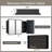 Chouchanik Recessed and Surface Framed 3 Door Medicine Cabinet with Mirror and Shelves-1141830025-1196920665