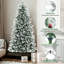 6ft Lighted Artificial Spruce Christmas Tree