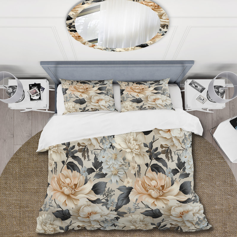 Urban Victorian Chic Victorian Pattern VIII - Ensemble de housse de couette à motif floral