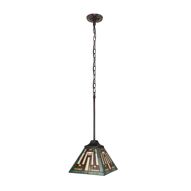  Mini-luminaire suspendu 1 lumière Tiffany