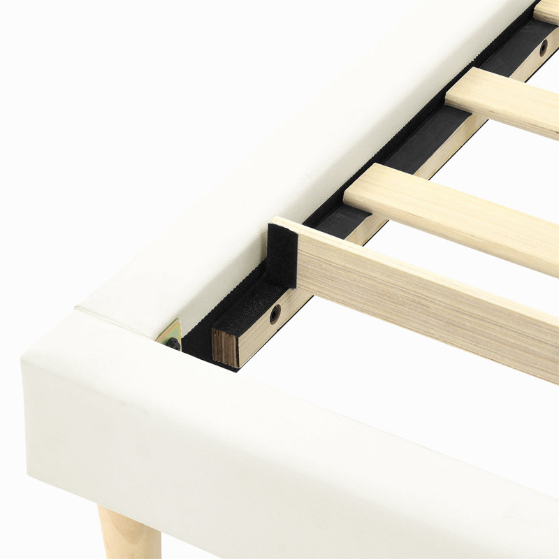 Headboard-Free King Size Wood Slat Platform Bed Frame
