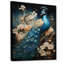 Ysaline Peacock Encaustic Portrait I - paon, art mural sur toile-103475140-189450685