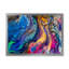 Rouge rouge bleu et jaune marbre - peinture sur toile-67228122-67228117