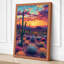 Desert at Dusk Landscape - Wrapped Canvas-853108301-853108306