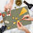 Ambesonne Retro Cutting Board Large Size Old Audio Cassettes Music Multicolor