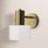 Stafford Single Light Glass Dimmable Armed Sconce