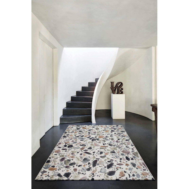 Marcucci Rectangle Hand Knotted Area Rug, Rectangle 133 x 195cm