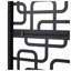 Panneau d'intimité en acier pour l'extérieur et l'intérieur H 76 po x l 48 po noir