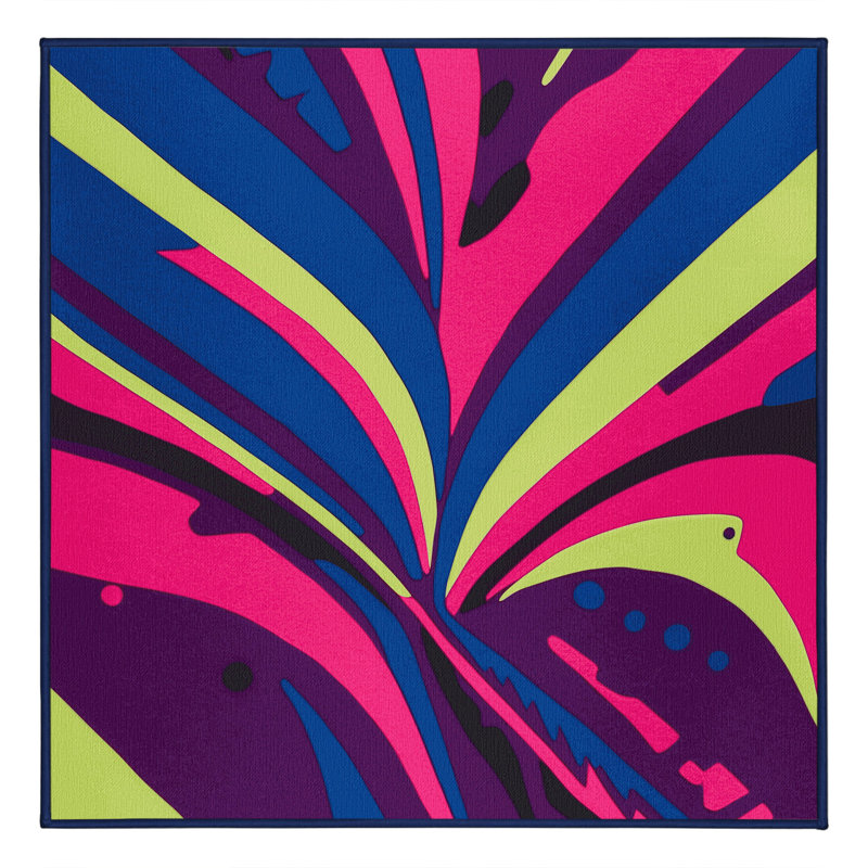 Spectral Wave Rug, Square 6'