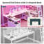 Lit mezzanine avec bureau en forme de U et armoire RVB-637437471-637437464