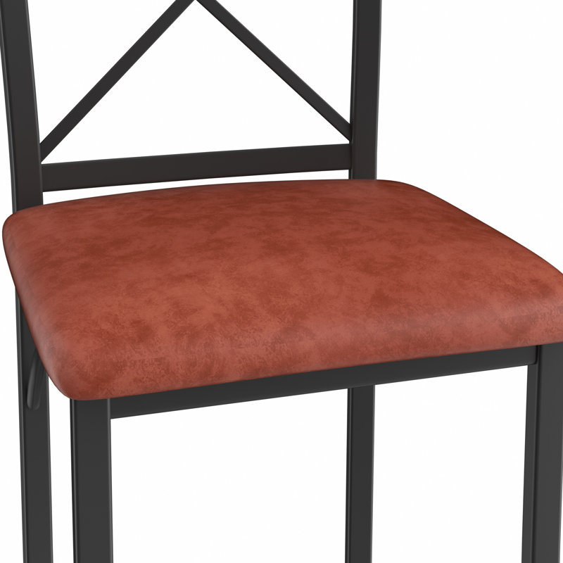 Chaise d'appoint Kasandra, Noir / brun