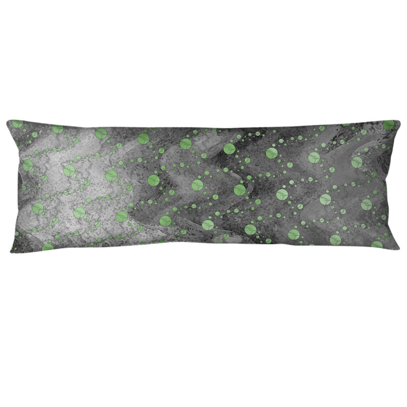 Polyester Pillow, Green/Black