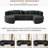 Boneless Modular Sectional 114.9" With Unique Curved Modules, Comfortable 24.4 - Inch Seating, And Breathable Boucle Upholstery For Living Room, 6 Seats, Black Combined Deep Pocket Springs,-1325685210