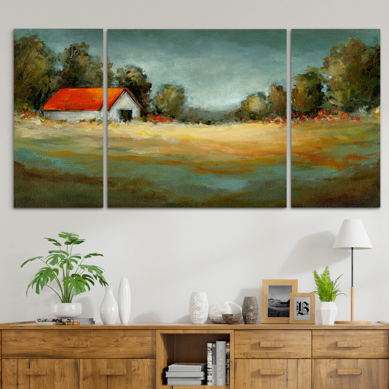 Un ensemble de reproductions sur toile 3 pièces, H 24 po x l 48 po x P 1,5 po