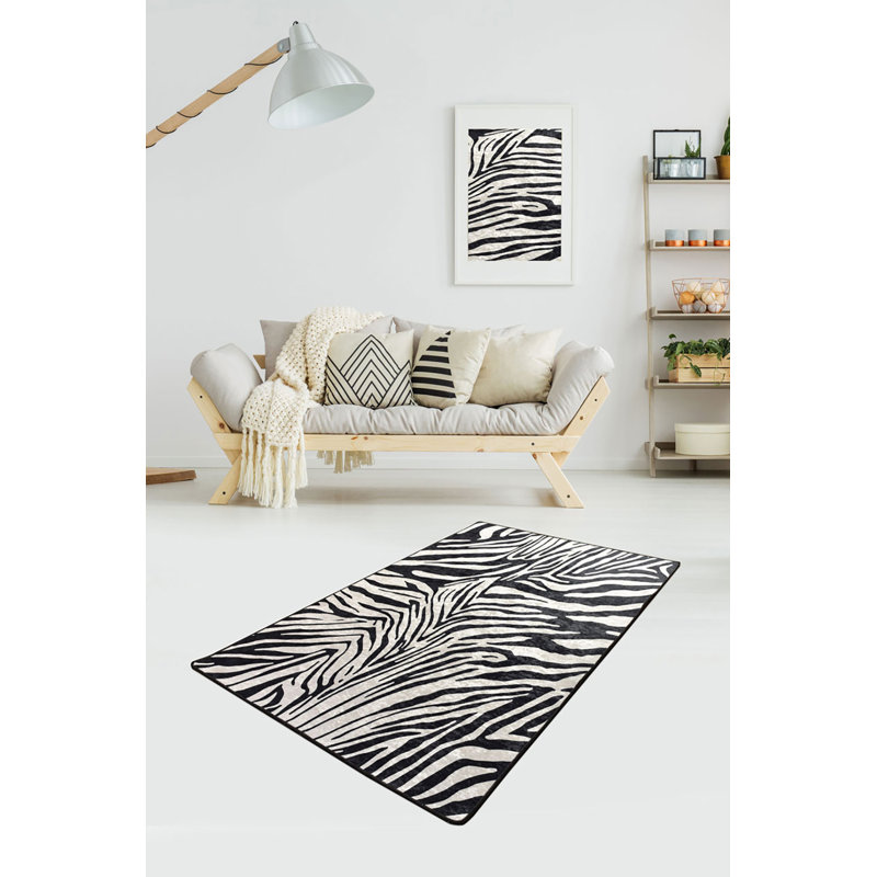 Antibacterial Non-Slip Area Rug, 100% Polyester, 47.2 x 70.9 inches | 0.16 in Pile Height, Machine Washable, Durable Felt Base | Perfect for Living Room, Bedroom, & Dining Room | Soft, Stylish, and Easy to Maintain