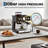 20 Bar Espresso Machine with Built-in Grinder – Stainless Steel Coffee Maker, 2.8L Removable Tank, Adjustable Shot Volume & Milk Frother Steam Wand for Latte & Cappuccino – Home & Office (Black)-123303737