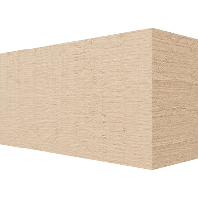 Block Block Woodgrain TimberThane Raider Tail, apprêté brun clair