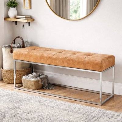 Banc recouverts de tissu d'ameublement