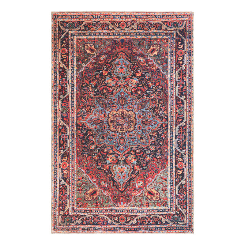 Tapis oriental bourgogne Gamero, Rectangle de 5 pi x 8 pi