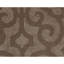 Damask Area Rug in Graphite/Brown-703893350
