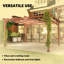 Pergola de jardin en bois, pergola d'extérieur-126609526