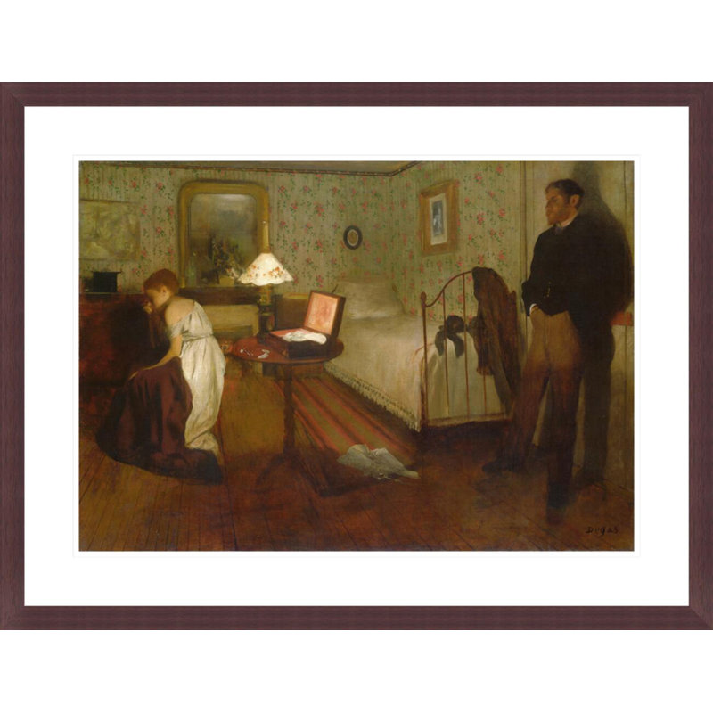 «Interior» par Edgar Degas - impression numérique sur estampe numérique, H 22,66 po x l 29,5 po