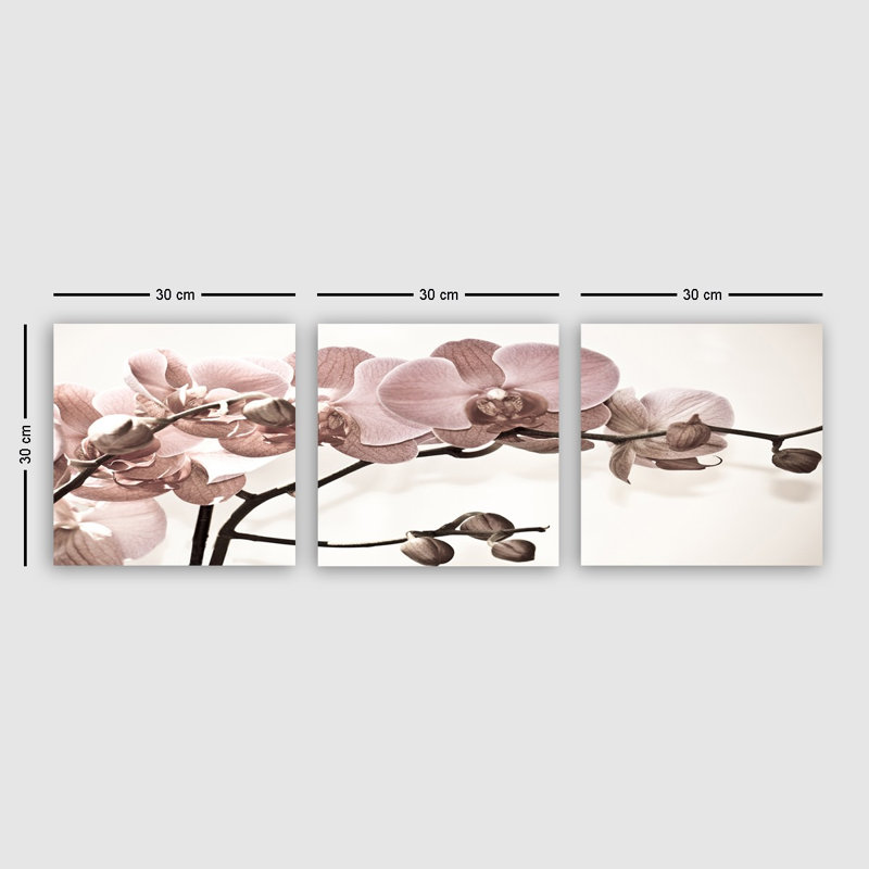 Ensemble de 3 impressions sur toile tendue