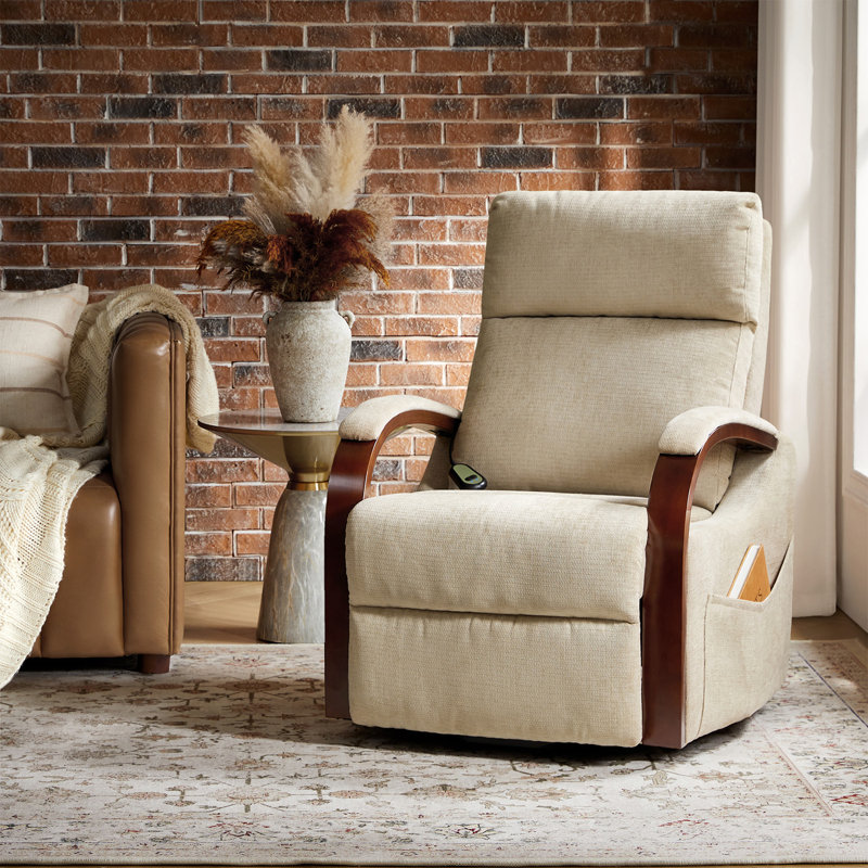 Fauteuil inclinable électrique lève-personne Ennice, Polyester crème