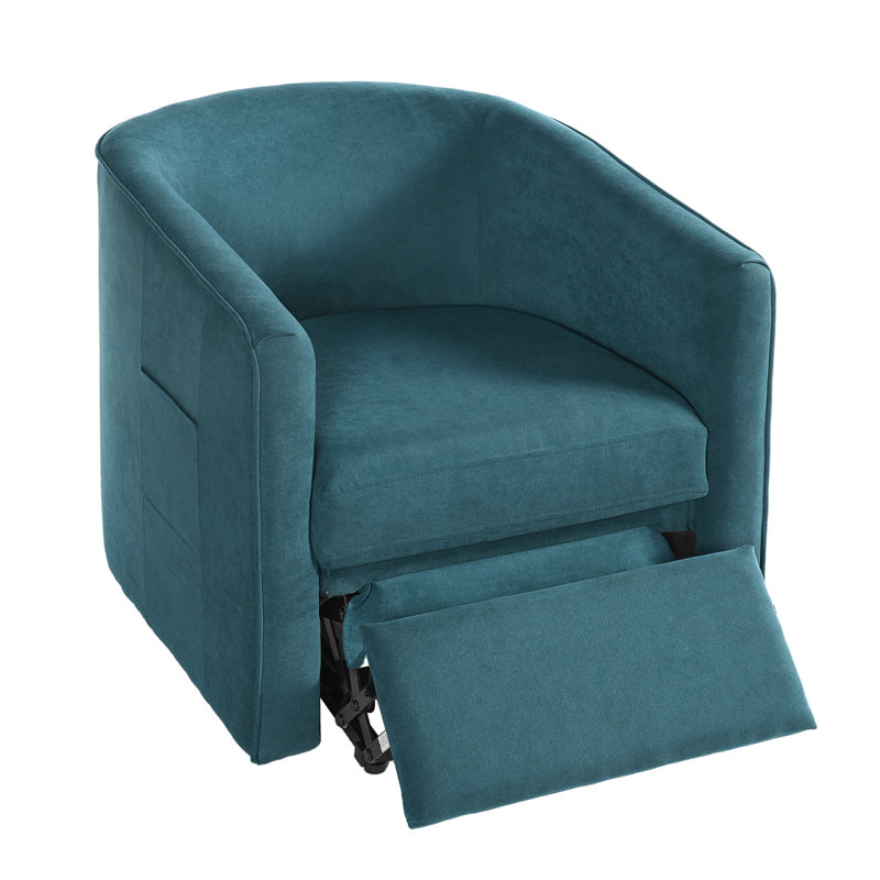 Fauteuil inclinable Blue Power Lift avec télécommande et dossier à demi-tonneau
