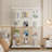 Glass Display Cabinet With 4 Shelves Extra Large, Curio Cabinets For Living Room, Bedroom, Office, Floor Standing Glass Bookshelf, Quick Installation-595702065