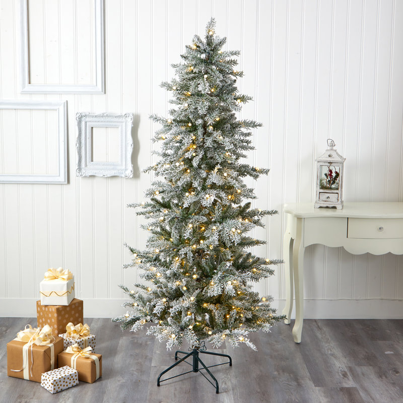 Lighted Artificial Christmas Tree, 6.5' H